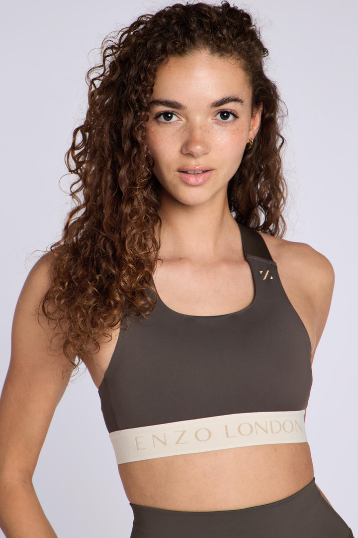 Signature Sports Bra - Cedar Brown